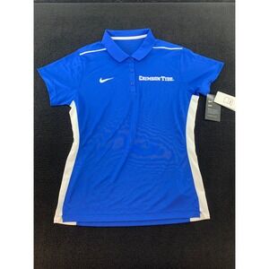 Nike Dri Fit‎ Crimson Tide Women's Blue Short Sleeve Polo Shirt Medium
